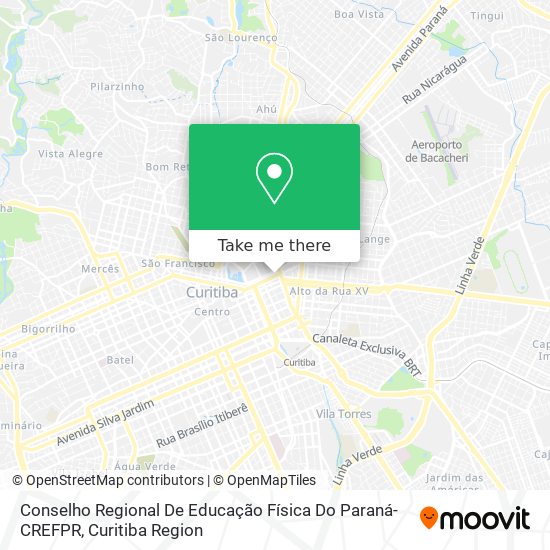 Conselho Regional De Educação Física Do Paraná-CREFPR map