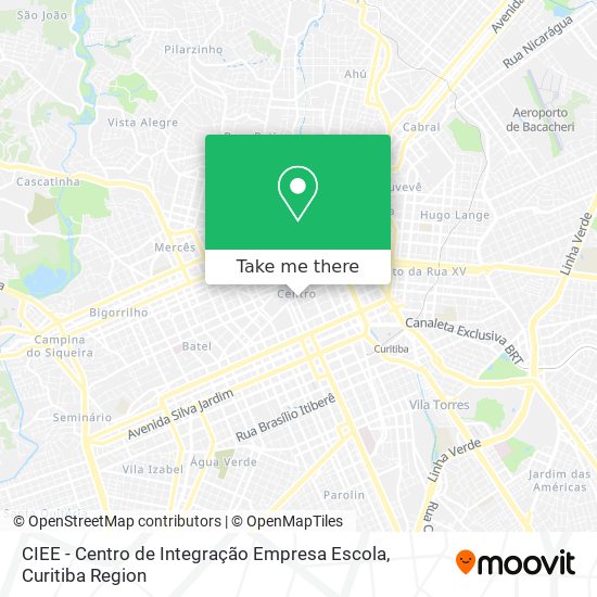 Mapa CIEE - Centro de Integração Empresa Escola