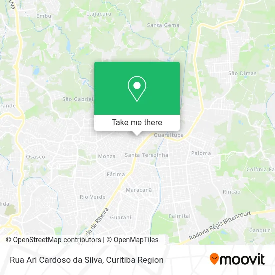 Rua Ari Cardoso da Silva map