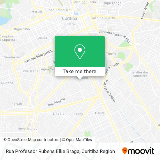 Rua Professor Rubens Elke Braga map