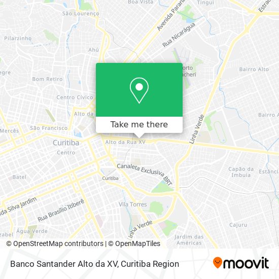 Banco  Santander Alto da XV map
