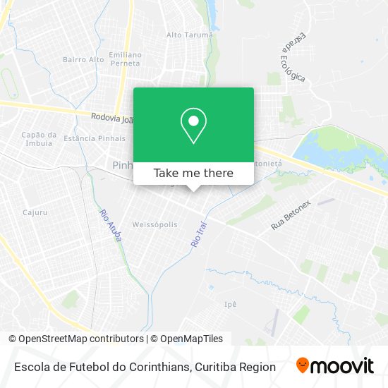 Escola de Futebol do Corinthians map
