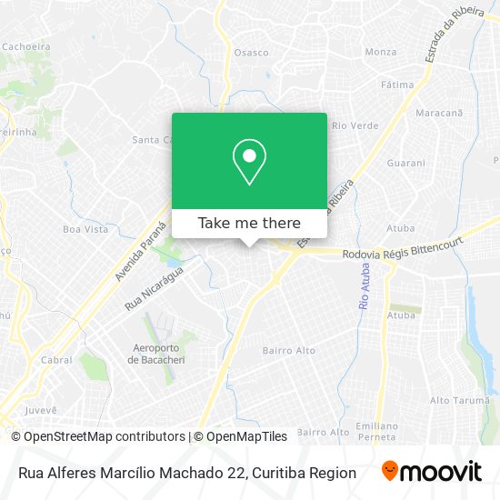 Rua Alferes Marcílio Machado 22 map