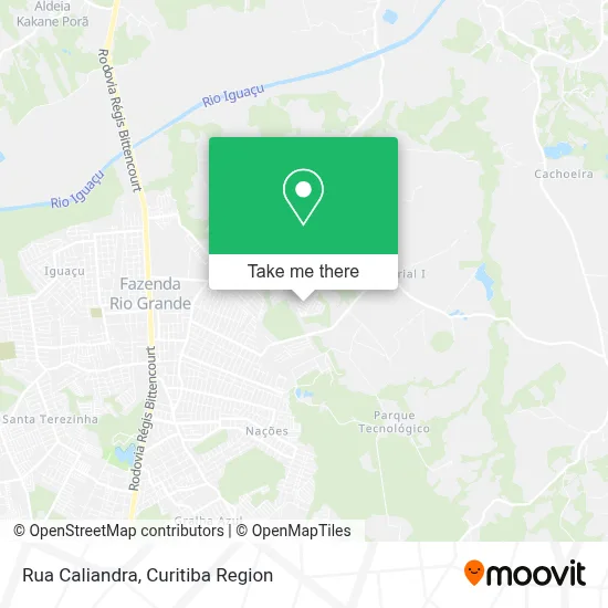 Rua Caliandra map
