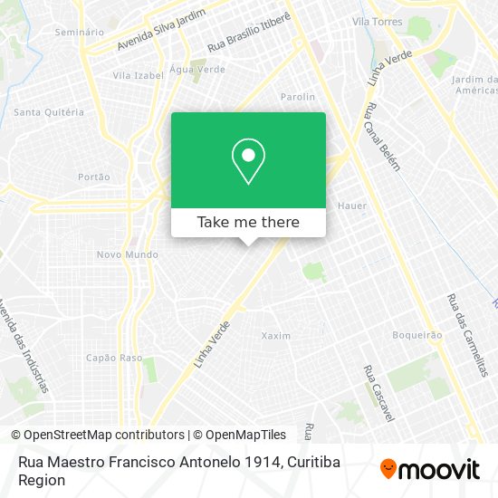 Rua Maestro Francisco Antonelo 1914 map