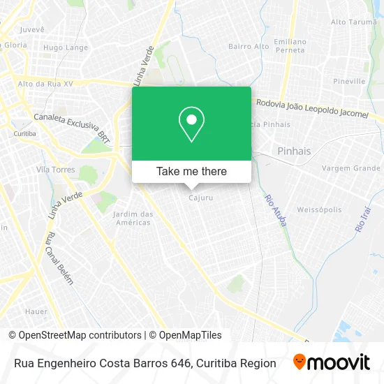 Rua Engenheiro Costa Barros 646 map