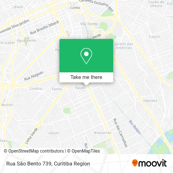 Rua São Bento 739 map