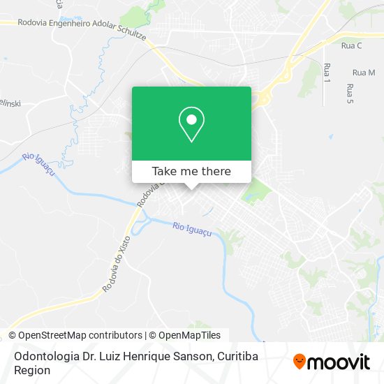 Odontologia Dr. Luiz Henrique Sanson map