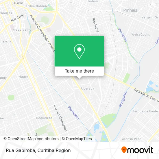 Rua Gabiroba map