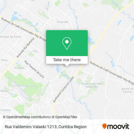 Rua Valdemiro Valaski 1213 map