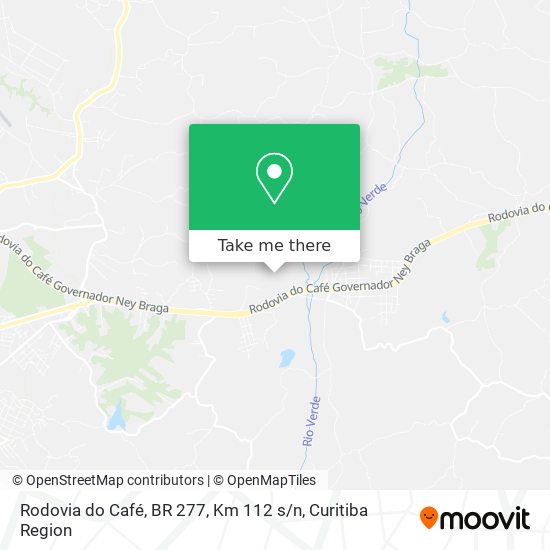 Rodovia do Café, BR 277, Km 112 s / n map