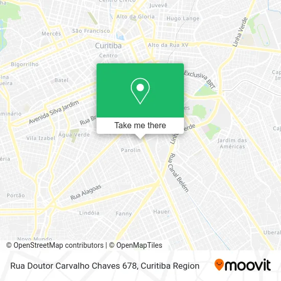 Rua Doutor Carvalho Chaves 678 map