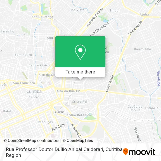 Rua Professor Doutor Duílio Anibal Calderari map