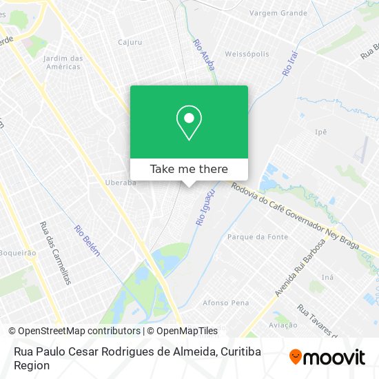 Rua Paulo Cesar Rodrigues de Almeida map