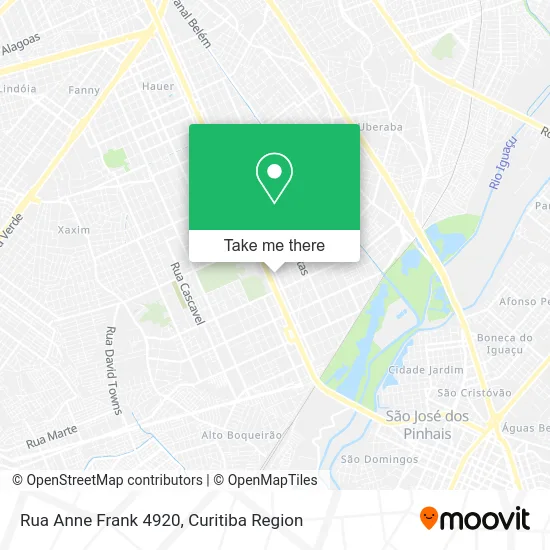 Rua Anne Frank 4920 map
