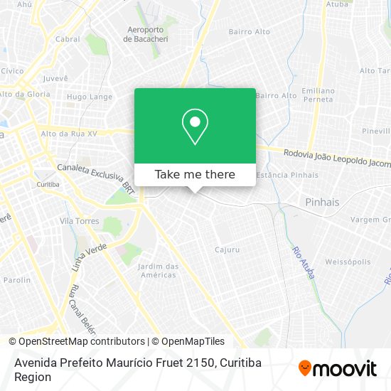 Avenida Prefeito Maurício Fruet 2150 map