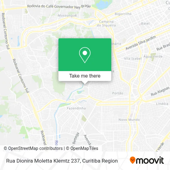 Rua Dionira Moletta Klemtz 237 map