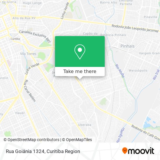 Mapa Rua Goiânia 1324