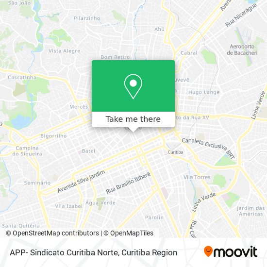 Mapa APP- Sindicato Curitiba Norte