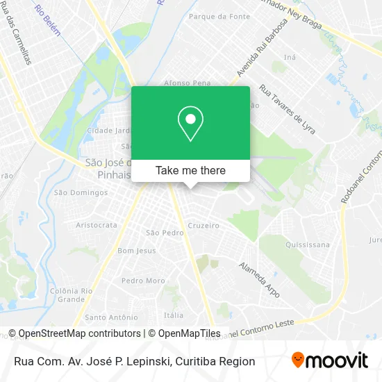 Rua Com. Av. José P. Lepinski map