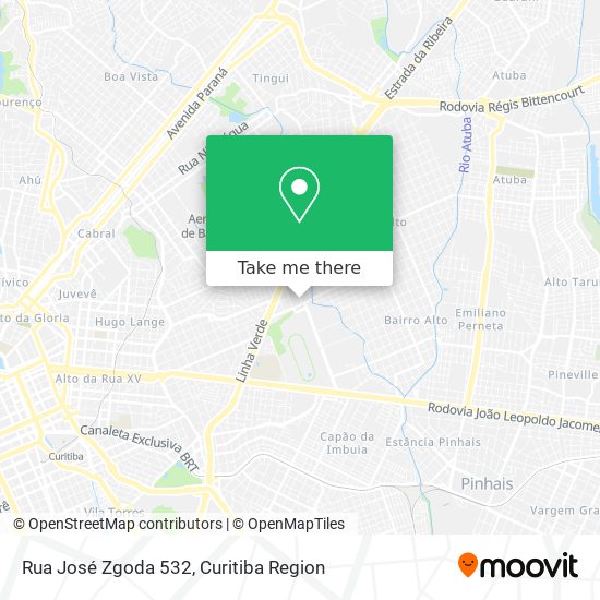 Mapa Rua José Zgoda 532