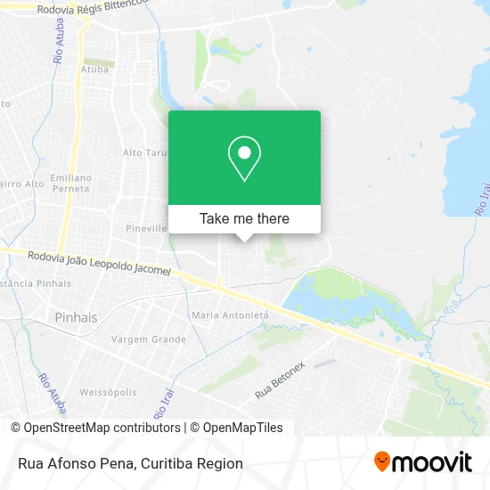Rua Afonso Pena map