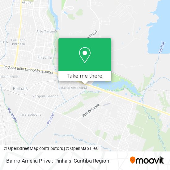 Bairro Amélia Prive : Pinhais map