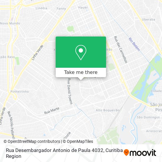 Rua Desembargador Antonio de Paula 4032 map