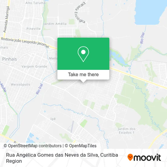Rua Angélica Gomes das Neves da Silva map