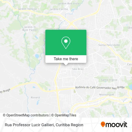 Rua Professor Lucir Gallieri map