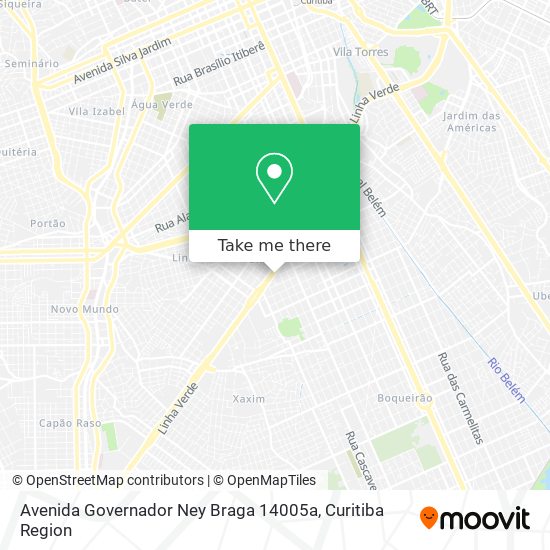 Mapa Avenida Governador Ney Braga 14005a