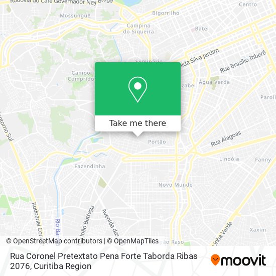 Rua Coronel Pretextato Pena Forte Taborda Ribas 2076 map