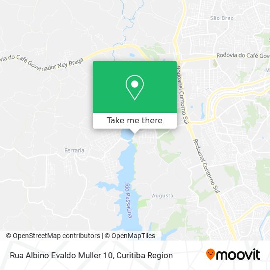 Rua Albino Evaldo Muller 10 map