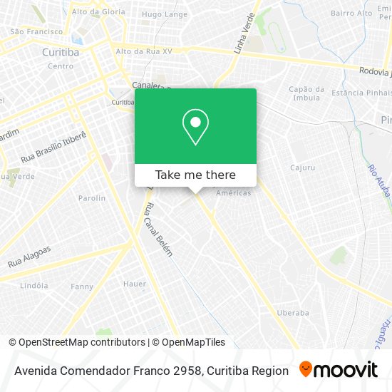 Avenida Comendador Franco 2958 map