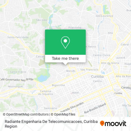 Radiante Engenharia De Telecomunicacoes map