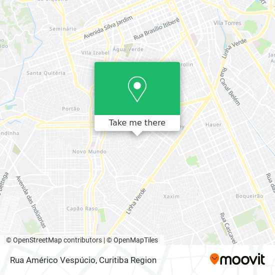 Rua Américo Vespúcio map