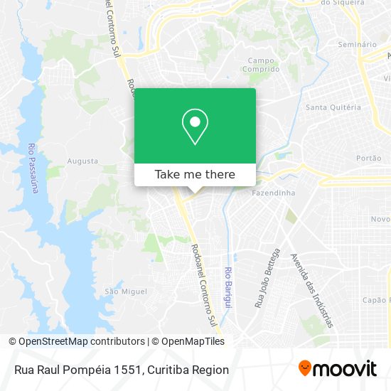 Rua Raul Pompéia 1551 map
