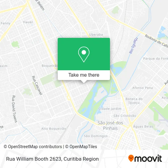 Rua William Booth 2623 map