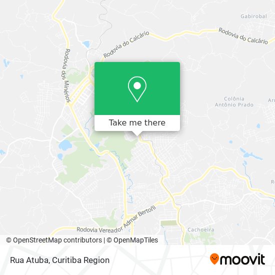 Mapa Rua Atuba