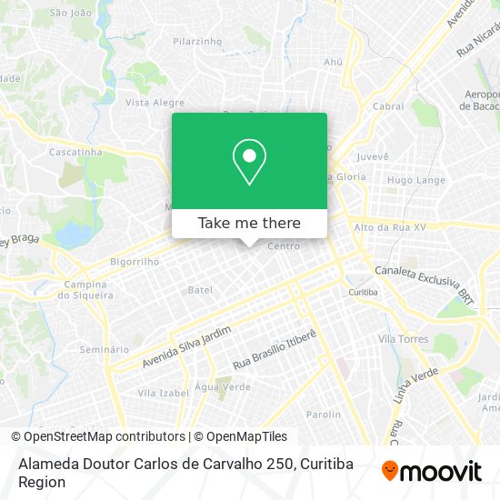 Alameda Doutor Carlos de Carvalho 250 map