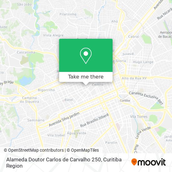 Mapa Alameda Doutor Carlos de Carvalho 250