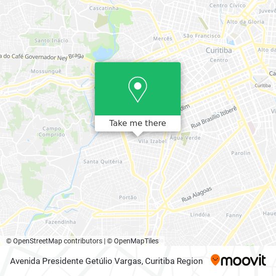 Mapa Avenida Presidente Getúlio Vargas