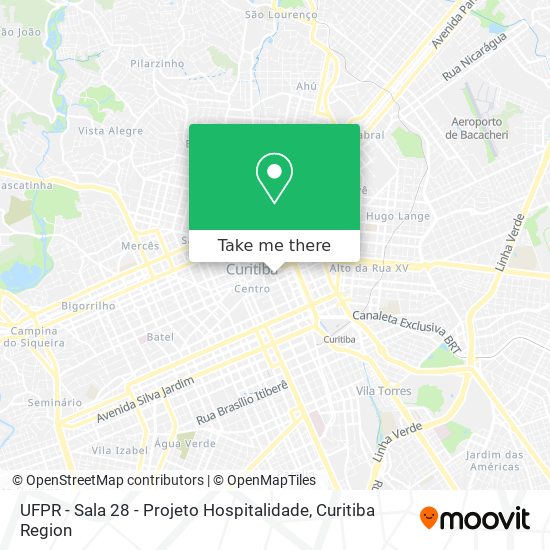 UFPR - Sala 28 - Projeto Hospitalidade map