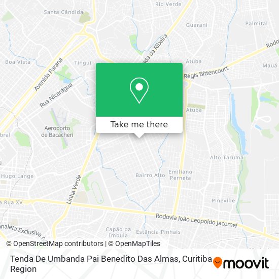 Tenda De Umbanda Pai Benedito Das Almas map