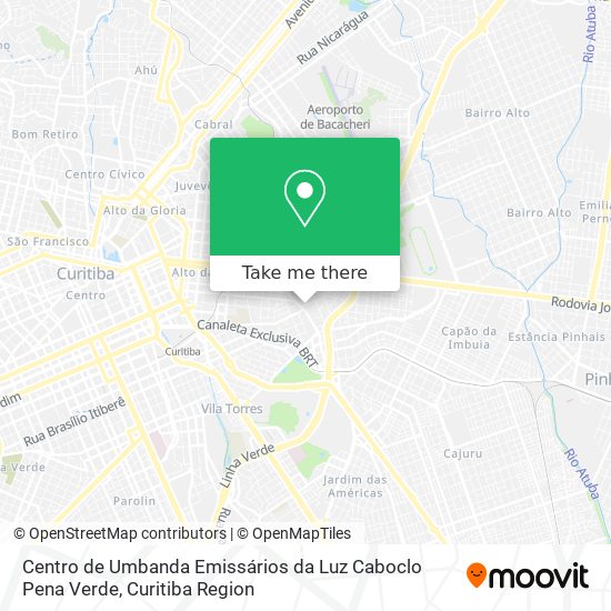 Centro de Umbanda Emissários da Luz Caboclo Pena Verde map