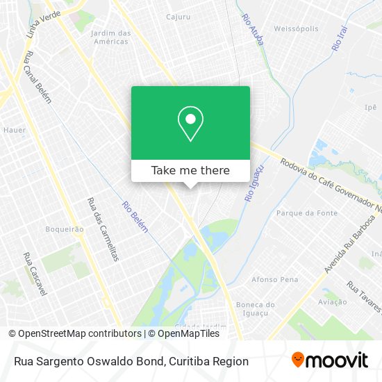 Rua Sargento Oswaldo Bond map