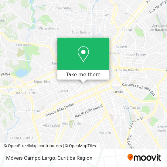 Móveis Campo Largo map