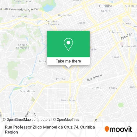Rua Professor Zildo Manoel da Cruz 74 map