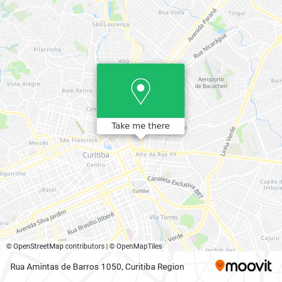 Mapa Rua Amintas de Barros 1050