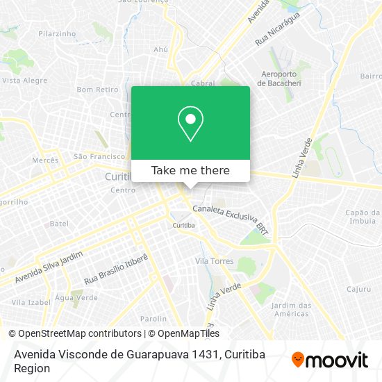 Avenida Visconde de Guarapuava 1431 map